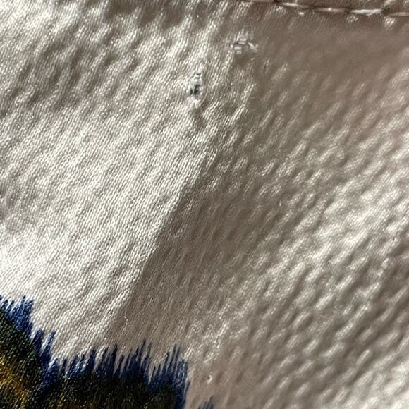 Tommy Hilfiger Pink & Green Paisley Ruffled front Tank Top size Medium - Picture 9 of 9